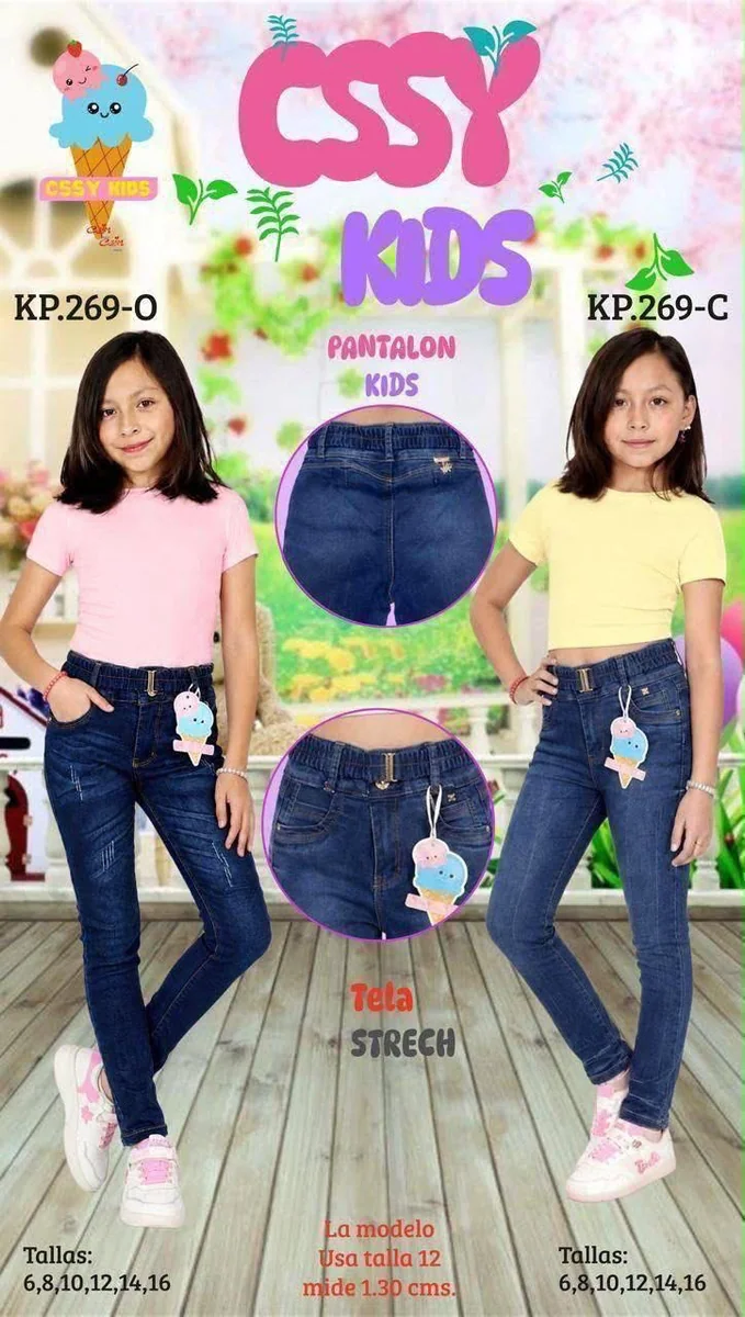 Pantalones de mezclilla para niñas